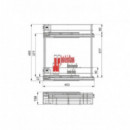 Botellero Supra Cromo 20 Cm Con Freno Para Frente