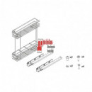 Botellero Supra Cromo 20 Cm Con Freno Para Frente