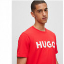 HUGO Camiseta regular fit en punto de algodón Rosa 50467556-693