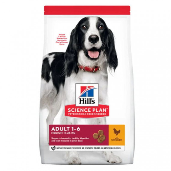 Hills Sp Perro Adulto Medium Pollo 2.5 Kg  HILL'S