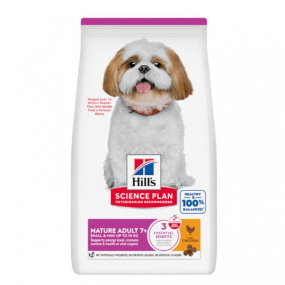 Hills Sp Perro Adulto Mini Mature +7 Pollo 3 Kg  HILL'S