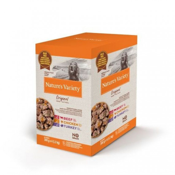 Natures Variety Perro Adulto Medium Maxi Original Pouch 4X30  NATURE'S VARIETY