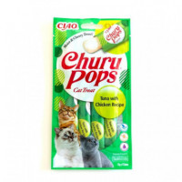 CHURU Gato Snack Pops Atun y Pollo 4X15 Gr