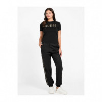 Guess Athleisure Camiseta Negra V6RI20 J1314-JBLK