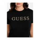 Guess Athleisure Camiseta Negra V6RI20 J1314-JBLK