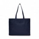 BOLSO TOTE DE LONETA CON BORDADO