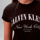 Camiseta slim con logo universitario