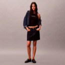 Camiseta slim de tirantes de canalé de algodón