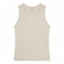 Top slim gofrado con espalda de nadador