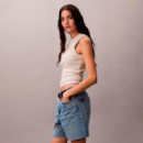 Top slim gofrado con espalda de nadador