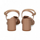 SANDALIA CRUZADA PIEL BEIGE