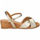 SANDALIA CRUZADA PLATINO