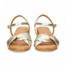 SANDALIA CRUZADA PLATINO
