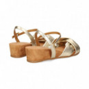 SANDALIA CRUZADA PLATINO