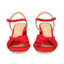 SANDALIA CRUZADA ANTE ROJO