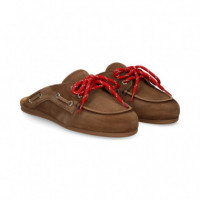 MULE ACORDONADO ANTE MARRON