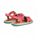Sandalia Fresa+platano Piel Fucsia  CAMPER