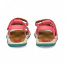 Sandalia Fresa+platano Piel Fucsia  CAMPER