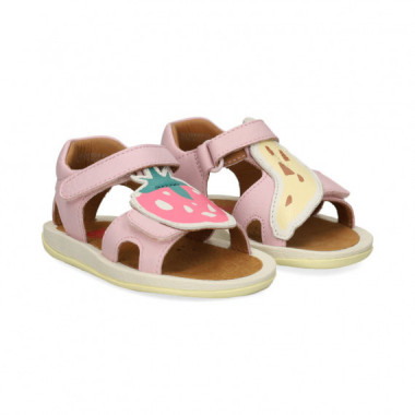 Sandalia Fresa+platano Piel Rosa  CAMPER