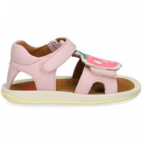 Sandalia Fresa+platano Piel Rosa  CAMPER
