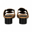 PALA 2 TIRAS CIRCULOS PIEL CAMEL