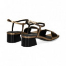 SANDALIA CIRCULOS PIEL BRONCE