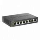 SWITCH D-LINK GIGABIT 8 PUERTOS DGS-1008P/E (4XPOE
