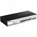 SWITCH D-LINK GIGABIT 8 PUERTOS DGS-1210-08P POE U