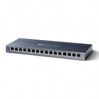 SWITCH TP-LINK 16 PUERTOS GIGABIT TL-SG1016P POE+