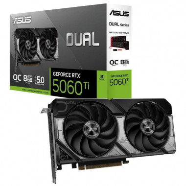TARJETA DE VIDEO NVIDIA ASUS RTX 5060 TI DUAL OC 8