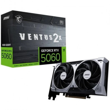 TARJETA DE VIDEO NVIDIA MSI RTX5060 VENTUS 2X OC 8