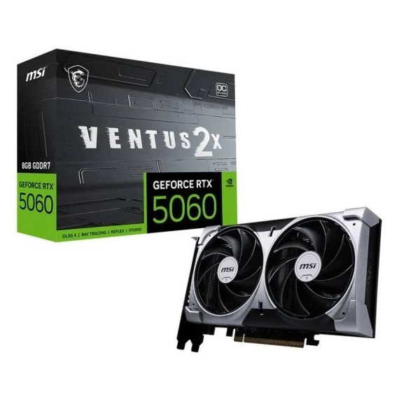 TARJETA DE VIDEO NVIDIA MSI RTX5060 VENTUS 2X OC 8