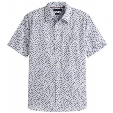 TOMMY HILFIGER - LINEN BLEND AOP SS RF SHIRT - 0K4 - F|MW0MW39469/0K4