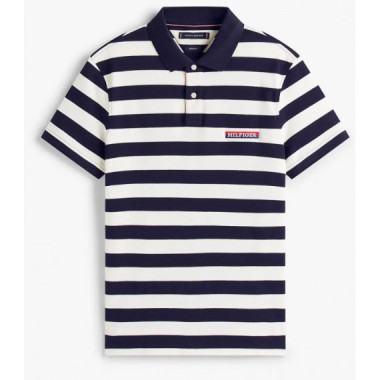TOMMY HILFIGER - HILFIGER STRIPE REG POLO - 0A4 - F|MW0MW39564/0A4