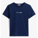TOMMY HILFIGER - CLASSIC SCRIPT REG SS TEE - C1G - F|WW0WW47460/C1G