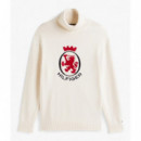 TOMMY HILFIGER - RWB GRAPHIC ROLL NECK - Z00 - F|MW0MW41482/Z00