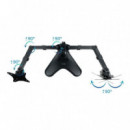 SOPORTE DE MESA MONITOR 2 TOOQ REG.ALTURA GIR. INC