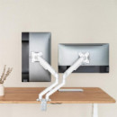 SOPORTE DE MESA TV/MONITOR TOOQ 17-32 2 BRAZOS WHI