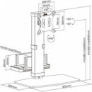SOPORTE DE MESA TV/MONITOR/MINI PC AISENS 17-32 1
