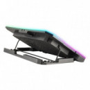 SOPORTE + VENTILADOR NOTEBOOK NGS HEROSTAND RGB BL