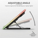 SOPORTE + VENTILADOR TRUST GXT1126 AURA REFRIGERAC