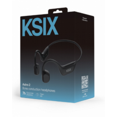 Auriculares Ksix Astro 2 de Conducci&oacute;n &Oacute;sea Deportivos Inal&aacute;mbricos Negros (BTW04N)