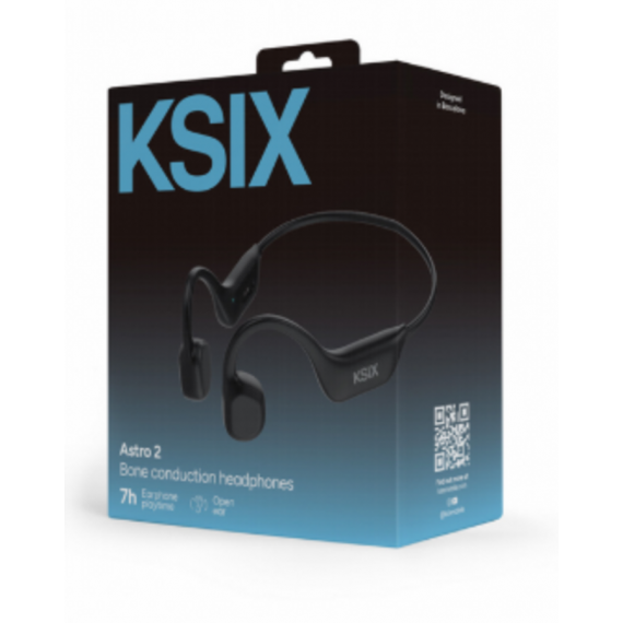 Auriculares Ksix Astro 2 de Conducción Ósea Deportivos Inalámbricos Negros (BTW04N)