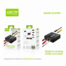 Adaptador Conversor de Audio Digital a Analógico Green Lyca GL69401 Plug & Play