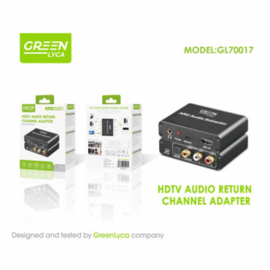 Adaptador de Audio Green Lyca HDTV con Interfaz 3.5mm, ARC y AMP (GL70017)