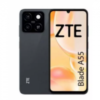 Smartphone ZTE Blade A55 4GB/128GB, Batería 5000MAH, Pantalla 6.75", Cámara 13MP+AI, Negro