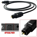 Cable Toslink Audio Digital Fibra Óptica 5M Negro