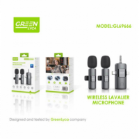 Micrófono de Solapa Inalámbrico Greenlyca Tipo-c (pack de 2) GL69666  GREEN LYCA