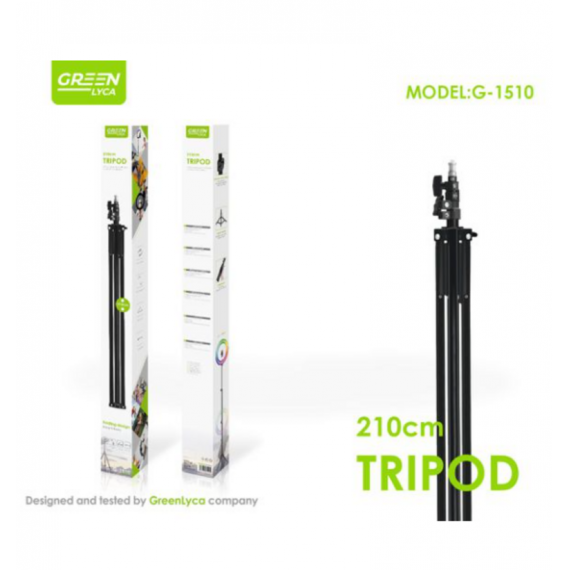 Trípode Flexible Green Lyca G-1510 con Estabilidad Triangular y Doble Bloqueo (67.5-210cm)