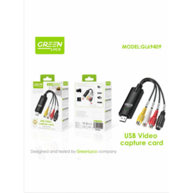 Tarjeta de Captura de Video y Audio Green Lyca USB a 3RCA GL69409